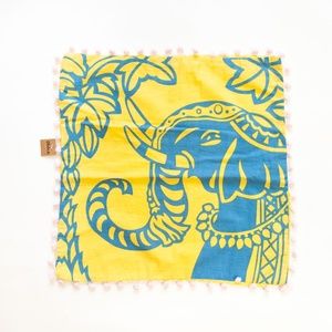 GlobeIn Fair Trade Elephant Print Pillow Sham | Made in India